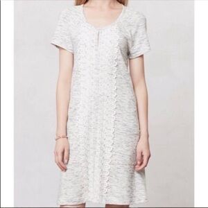 Lilka Anthropologie Heathered Lace Front Sweatshirt Dress Medium